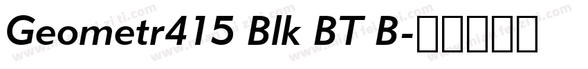 Geometr415 Blk BT B字体转换